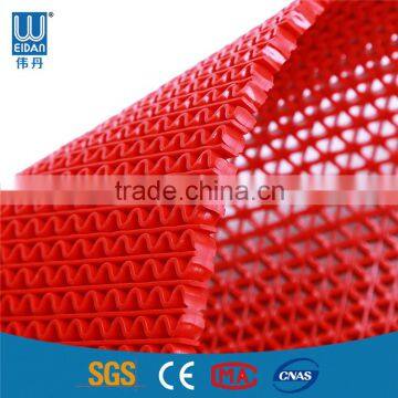 PVC S type anti-slip water proof carpet mat in roll