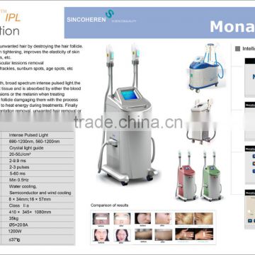 Vertical Beauty Equipment Hair Removal Machine IPL Remove Diseased Telangiectasis