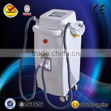 2014 newest standing super hair removal machine SHR with 2 handle