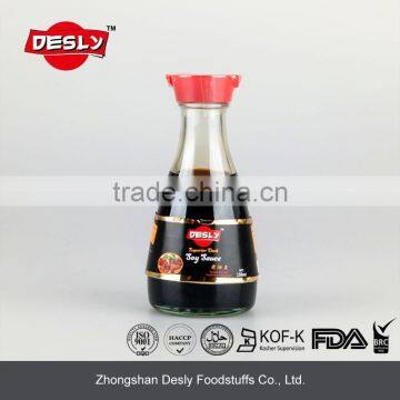 150ml Table bottle Halal natural dark soy sauce