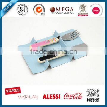 Promotional Logo Baby Cutlery Knife and Fork Set