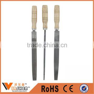 Diamond Straight-Pitch Square Needle Files Set ,Round wood handle diamond files rasp files tools