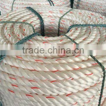 Cheapest PP Polypropylene Warning Rope For Sale White With Red And Blue Tracer photo-3