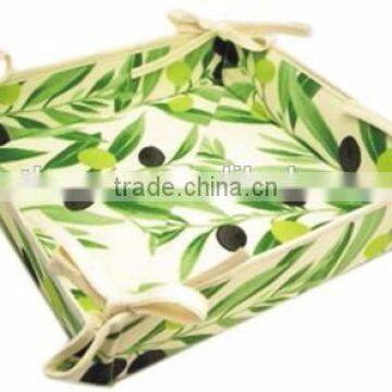 Rectangle Folding Washable Woven Fabric Baking Bread Basket photo-4