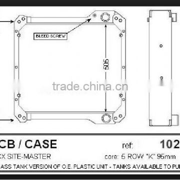 UK Brand 3CX JCB Excavator Parts china radiator