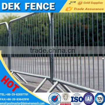 Powder coated metal used outdoor crowd control barriers