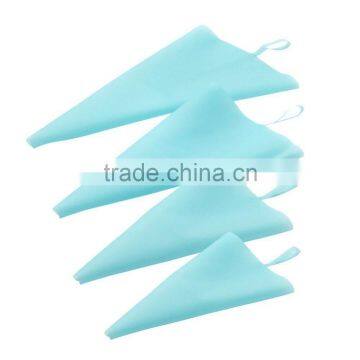 4 Sizes Silicone Pastry Bag Set, Reusable Icing Piping Bag Baking Cookie Cake Decorating Bag