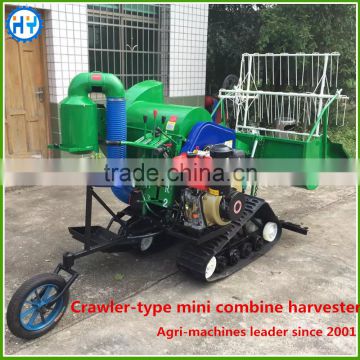 Paddy mini grain harvester rubber track