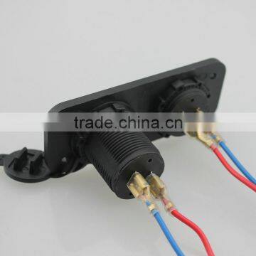 Black White Battery Waterproof Voltage Meter for Car Marine Truck photo-4