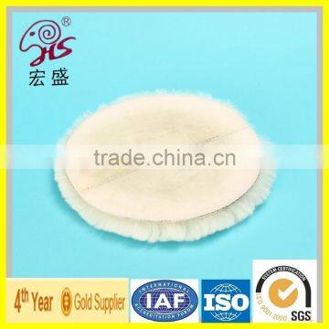 Hongsheng Product 100% Australian Wool Nylon Tape Backing Diamond Polishing Pads China Factory photo-3