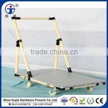 Hand cart by pipe rack system