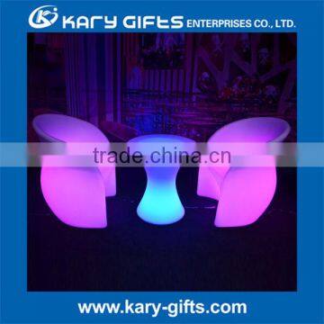 Outdoor Event Led Furniture Home and Garden Led Light Bar Table and Chairs