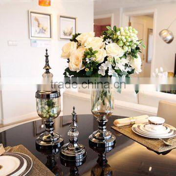 New Design European Style Home Wedding Decor Transparent Glass Vase photo-2