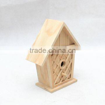 New Natural colour Wooden Bird House,Popular wooden bird house,Cheap