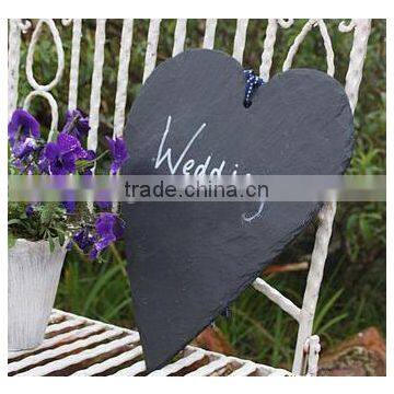 decorative Natural Slate for wedding , outdoor welcome plaques