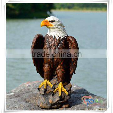 Hot Sale Fiberglass Decoration Eagle Garden Animal Statue for Sale photo-5