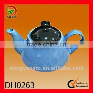 875cc Blue glazed modern ceramic teapots