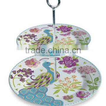 Porcelain Plate Ceramic Plate 2pcs Cake Plate Set