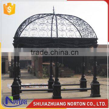 Large garden used metal ornamental iron gazebo NTIG-301A