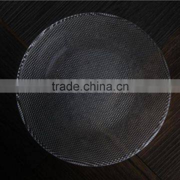 Frosted Clear Bead Glass Plate for Wedding Decoration photo-2