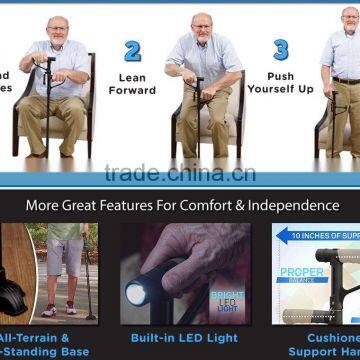 Trusty Cane With Flashlight , Trusty Cane With Led Trusty Walking Cane photo-2