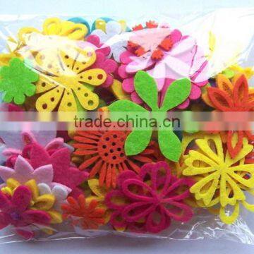 Progiftspace 2017 New Laser Cut Polyester Fabric Felt Cheap Artifical Flower Decoration Wholesale for Wedding Scrapbooking DIY photo-3