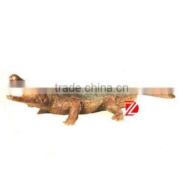 Bronze sculpture crocodile metal garden outdoor fountain