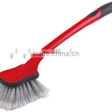 Hand Car Wash Cleaning Brush,plastic car cleaning wheel brush with long handle (RSCW-203)