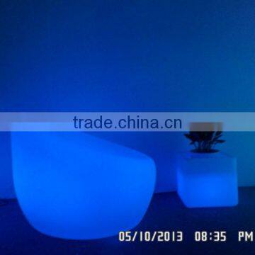 cheap plastic LED big sofa stool chair couch