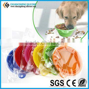 Factory Price100% Food Grade Collapsible Microwave Safe Silicone Rubber Pet Bowls photo-6