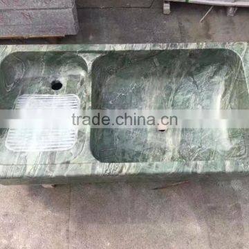 Natural China Green Marble Kitchen Sink