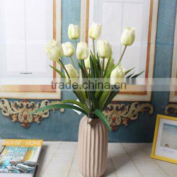 Wholesale Artificial Plant New Dsign 3 Heads Silk Tulip Flower photo-5