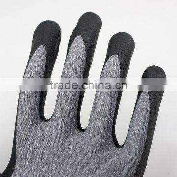 NMSAFETY New Black High-tech Foam Nitrile Palm Touch Screen Mechanical Work Gloves photo-4