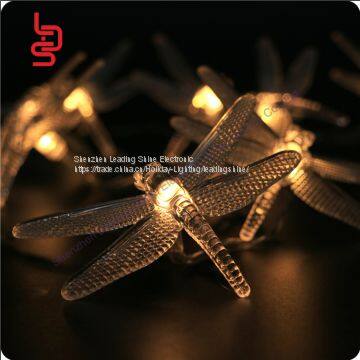Dragonfly warm white aa battery operated fairy light string