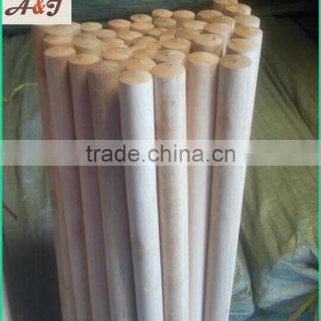 Natural Wooden Broom Stick One End Flat One End Dome photo-5