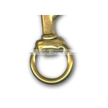 3/4" Solid Brass Swivel Eye Metal Snap Hook photo-5