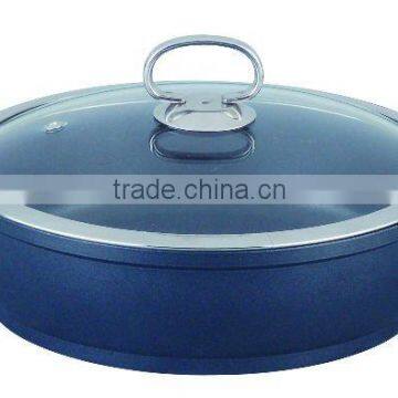 Die-casting Aluminum Non-Stick Shallow Soup Pan