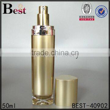 Series Set 15ml 30ml 50ml Bottle Special Triangle Shape Gold Plastic Acrylic Bottle Luxury Cosmetic Jars for Cream Lotion photo-5