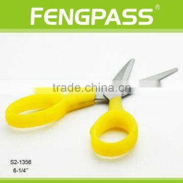 S2-1356 6-1/4" 2CR13 Stainless Steel PP Plastic Handle Normal Style Stationery / Office Scissors Sharp Point photo-2