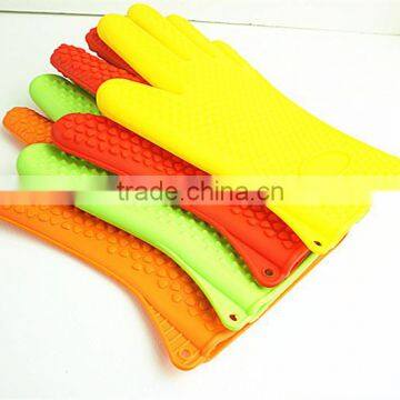 11030 Silicone Heat Resistant Grilling BBQ Gloves for Cooking, Baking, Smoking & Potholder