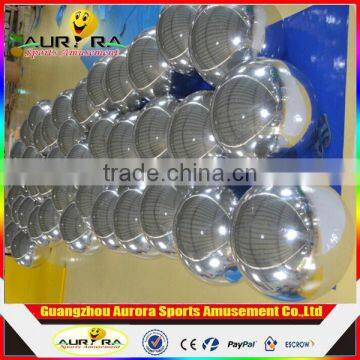 Hot sale inflatable silver reflective mirror ball for events decoration