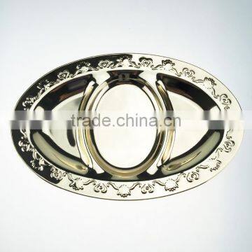 High Quality Indian Wedding Charger Plate With Compartment photo-3
