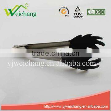 WCK005 Premium Comfort Stainless Steel Locking Kitchen Tongs Food Tong With Silicone Heads, Good Grip and Built In Stand photo-3