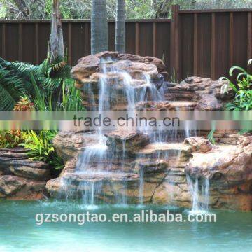 Songtao Outdoor Natural Stone Artificial Rock Waterfall photo-4