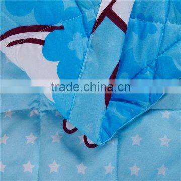 100% Polyester Tuzki Cartoon Style Quiits,summer Comforter Blanket Blue White photo-5