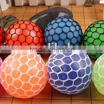 Squishy Color Changing Mesh Stress Ball Grape Stress BallBead Rubber Vent Hand Wrist Toy Mesh photo-3