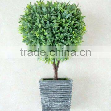 Artificial boxwood topiary tree