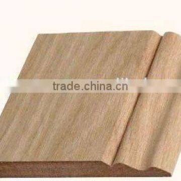 Competitive Price Laminate MDF Baseboard Moldings with Finger Joint Craft