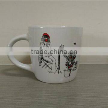 White Colour Customized Logo Ceramic Coffee Mugs photo-4