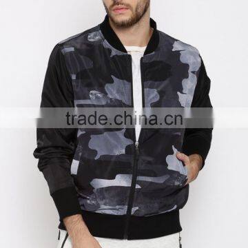 hot sale men camo printed windbreaker without hood